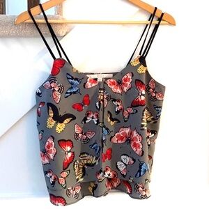 Guess Camisole Butterfly Tank Top Crop Size S